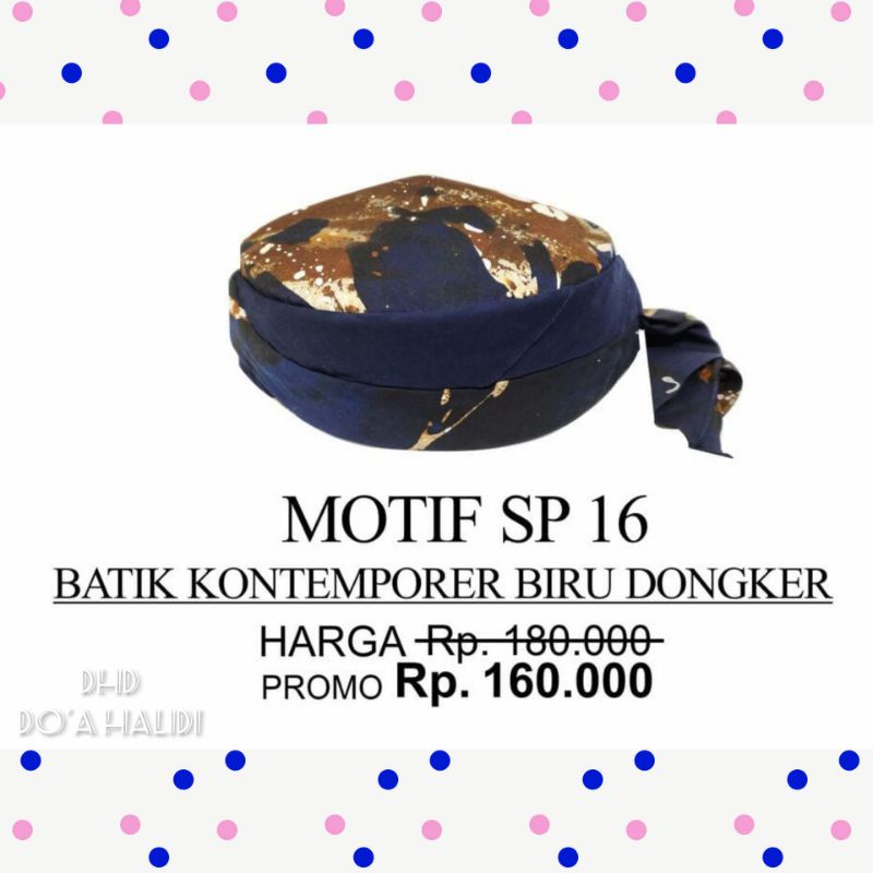 UDENG - KOPIAH - SONGKOK - PECI - PECI JOGOKARIYAN - PECI BATIK - PECI BATIK JOGOKARIYAN