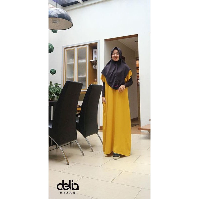 BIANCA LONG DRESS HOMEWEAR TERBEST SELLER BY DELIA HIJAB