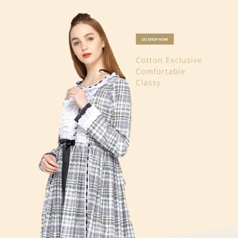 LONG DRESS KAMANIYA DEWARI TARTAN