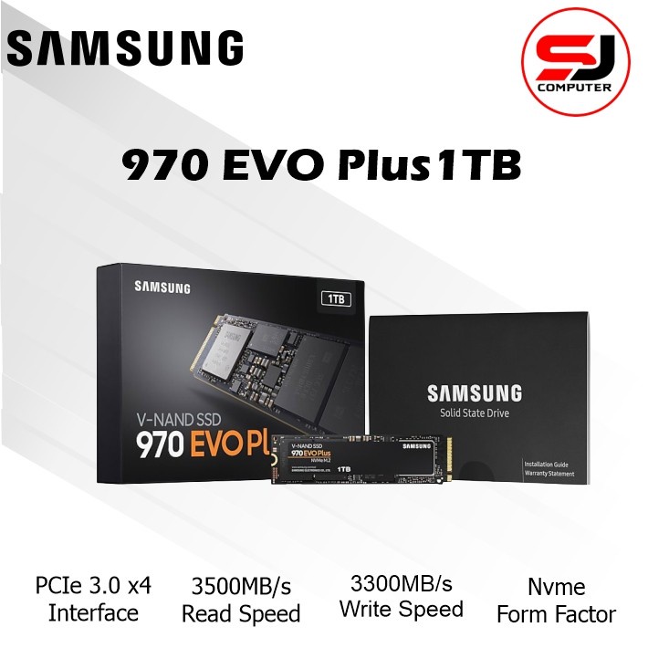 SSD Samsung 970 EVO Plus M.2 NVMe 1TB - Garansi 5Thn