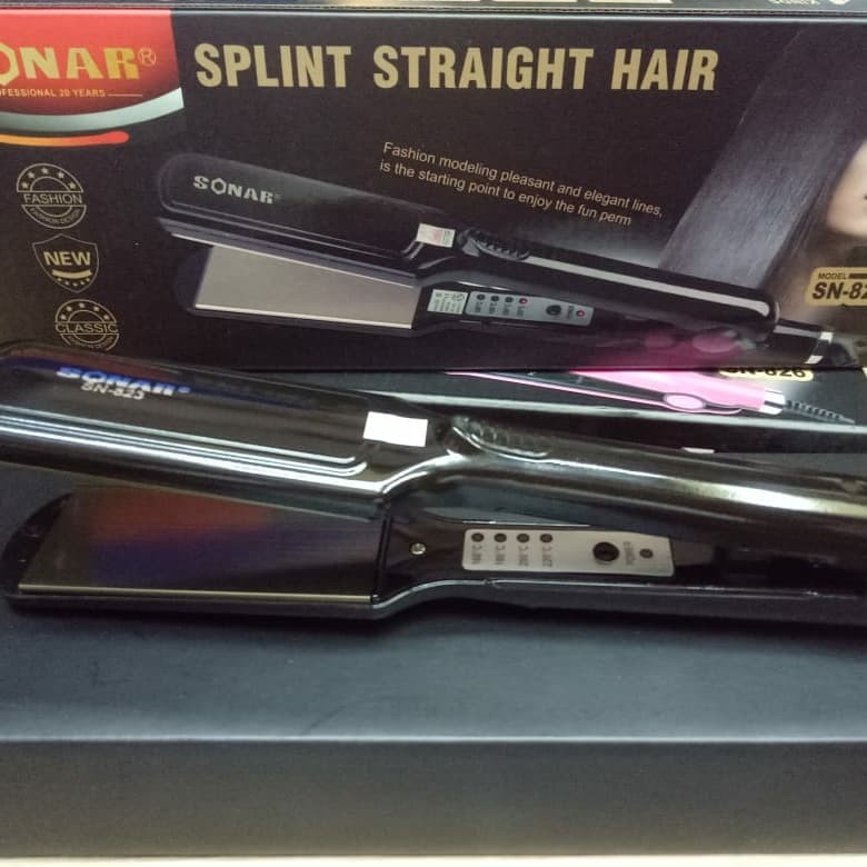Catok Pelurus Rambut Sonar SN-823 Splint Straight Hair Praktis
