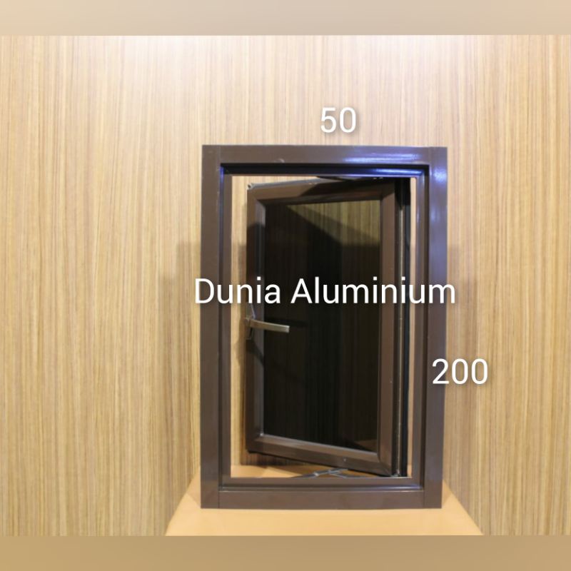 Jendela Aluminium alumunium 50 x 200