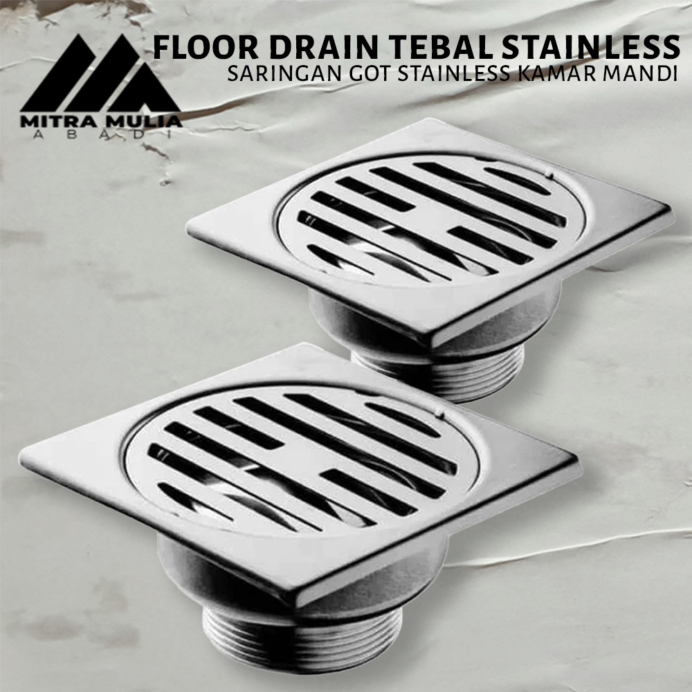 Floor Drain Garis Stainless Saringan Got Model Toto Air Kamar Mandi