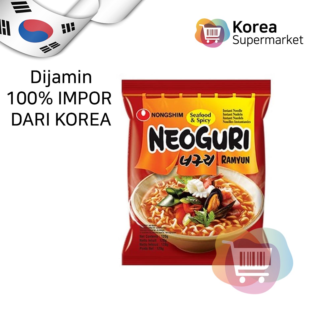 NONGSHIM NEOGURI NOODLE SOUP 120GR - MIE INSTANT KOREA