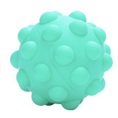 [Rumah Mainan] Pop It Ball Needoh Bayi Stress Ball 3D Bola Squishy New Fidget Toy Mainan Anak Viral-Biru