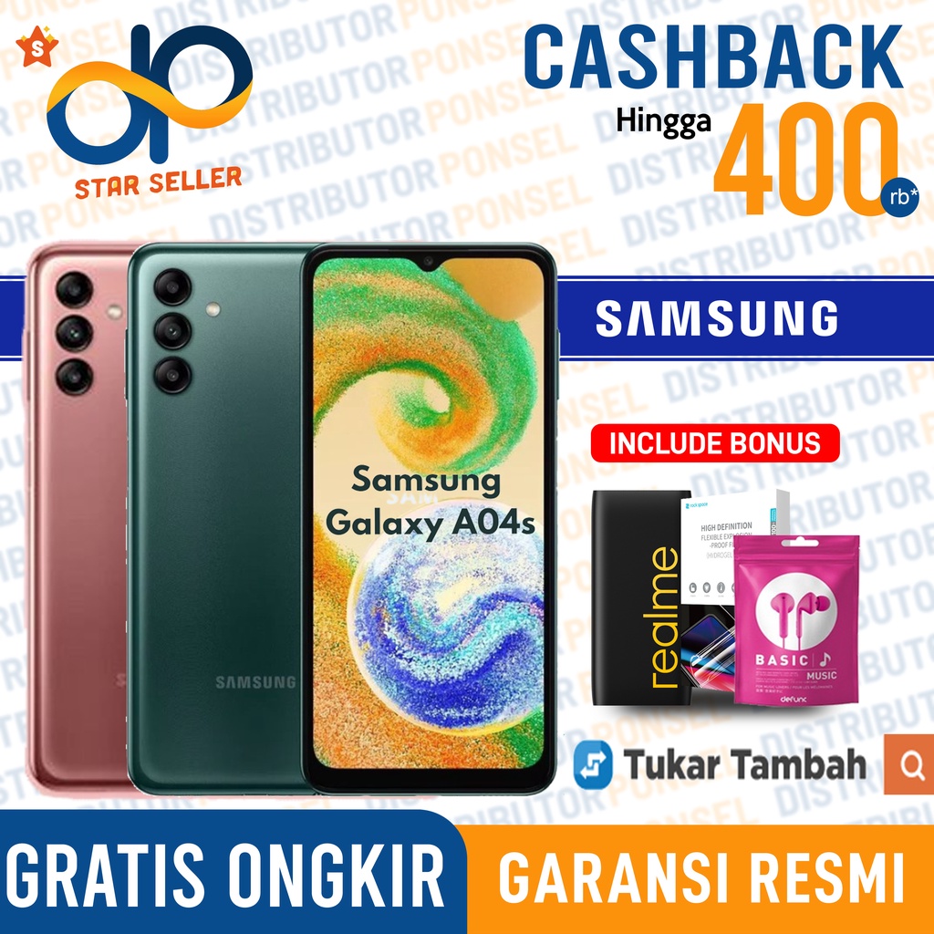 Samsung Galaxy A04S 4GB+64GB Garansi Resmi Sein Samsung A04 s 4 GB 64 GB