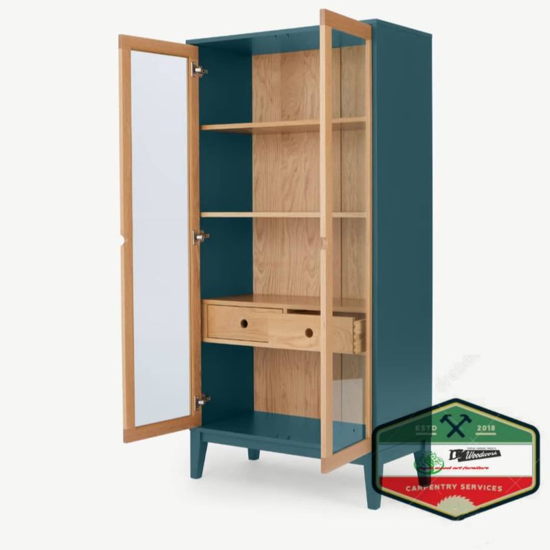 bufet hias ruang tamu minimalis kayu