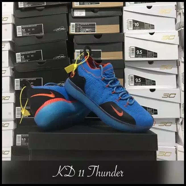 Sepatu Basket Kd 11 Thunder / Kevin Durant Biru