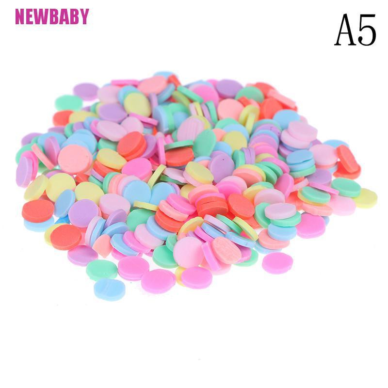 [NEWBABY] 10g/pack Polymer clay fake candy sweets sprinkles diy slime phone supplies