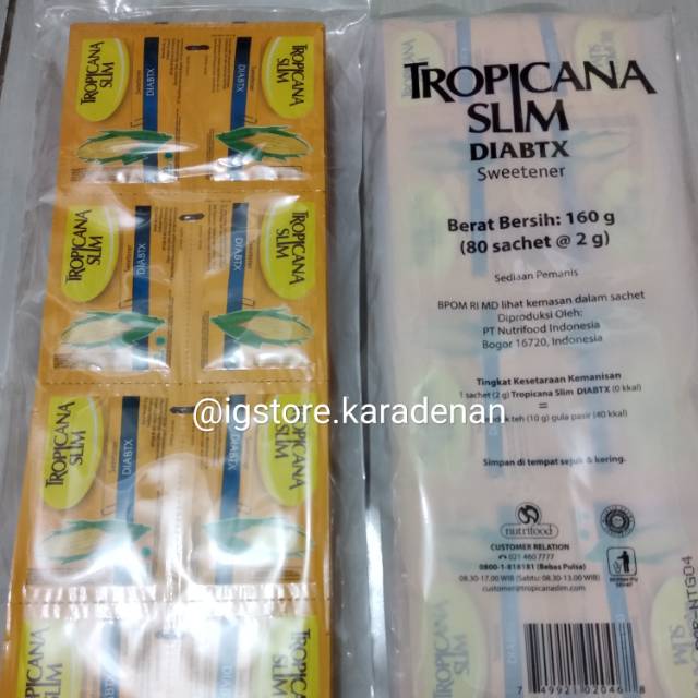 

TROPICANASLIM DIABTX 80sachet @2grm