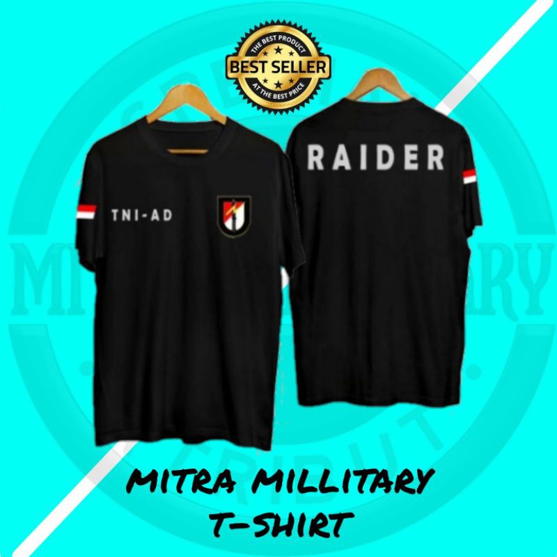 T-SHIRT/KAOS RAIDER MURAH/BAJU INSTANSI (TNI-AD) TERBARU