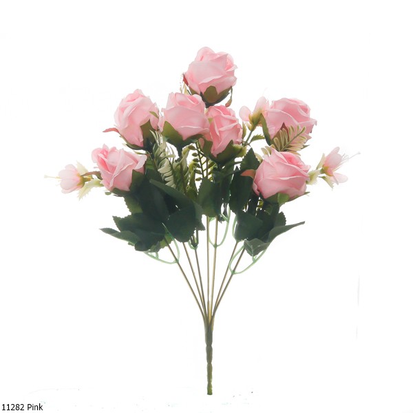 Bunga Plastik Mawar 1128-Pink