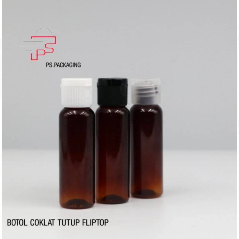 Botol fliptop 30ml / botol plastik 30ml tutup fliptop neck 18 /botol sabun cair / botol wadah isi ul