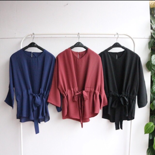 preloved blouse navy