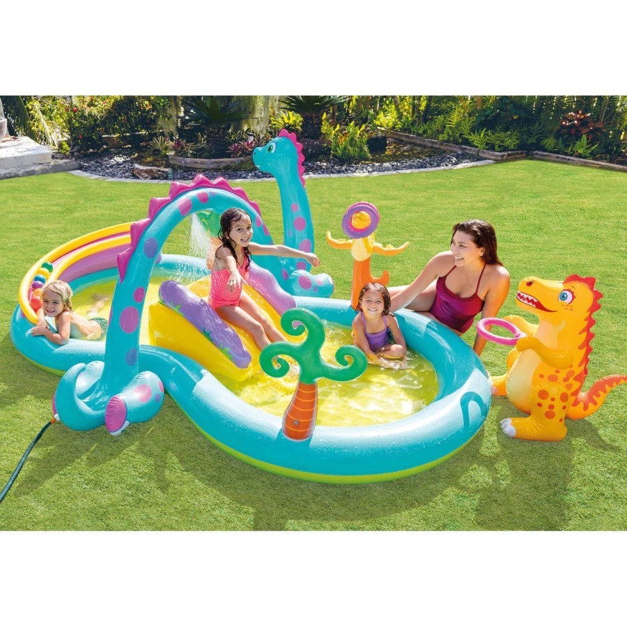 INTEX 57135 Kolam dinoland play center - Kolam Pool Mandi Bola Anak