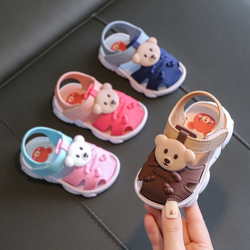 PROMO 6.6 IMPORT Okaybaby B192 Sandal Balita Anak Laki Laki Perempuan Lucu Bagus Lembut Termurah Kekinian Sendal Casual Sepatu Bayi Cewek Cowok Bahan Anti Slip Anti Licin Bahan Karet Jelly 6 Bulan - 3 Tahun Terbaru