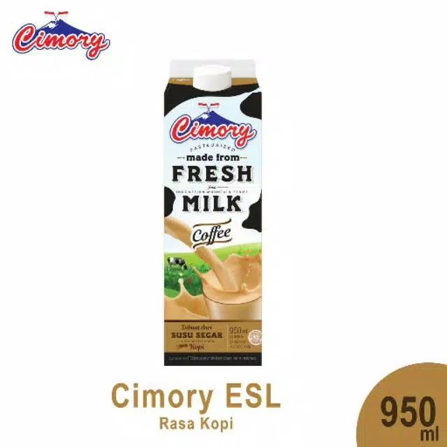 

Cimory Susu Segar fresh milk coffee. 950ml/kotak