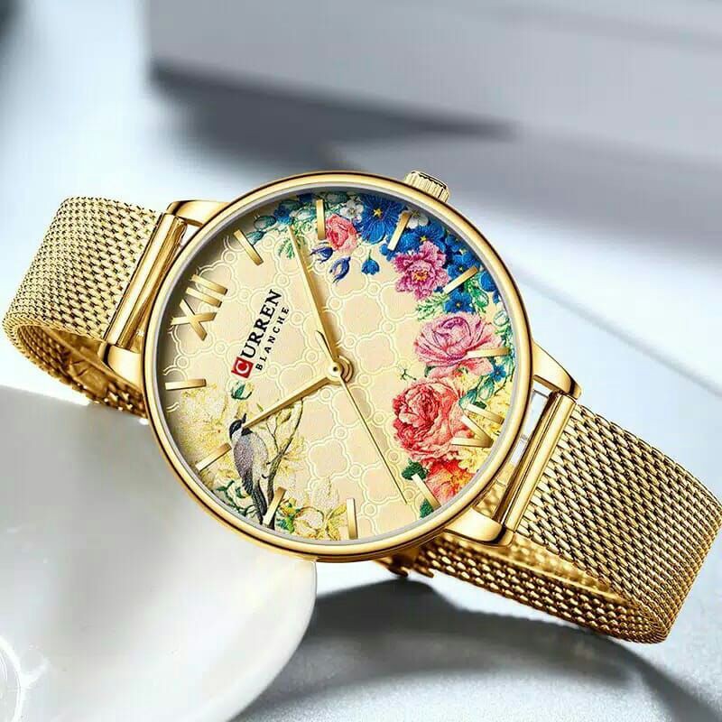 JAM TANGAN CURREN WATCH 9059 JAM TANGAN WANITA CEWEK ORIGINAL TAHAN AIR