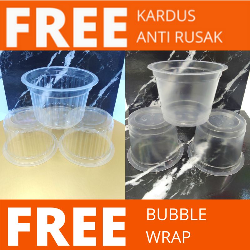 Gelas agar-agar 65Ml, AJ 120Ml/ Gelas puding/tutup gelas agar-agar/tutup cup puding/Cup agar-agar