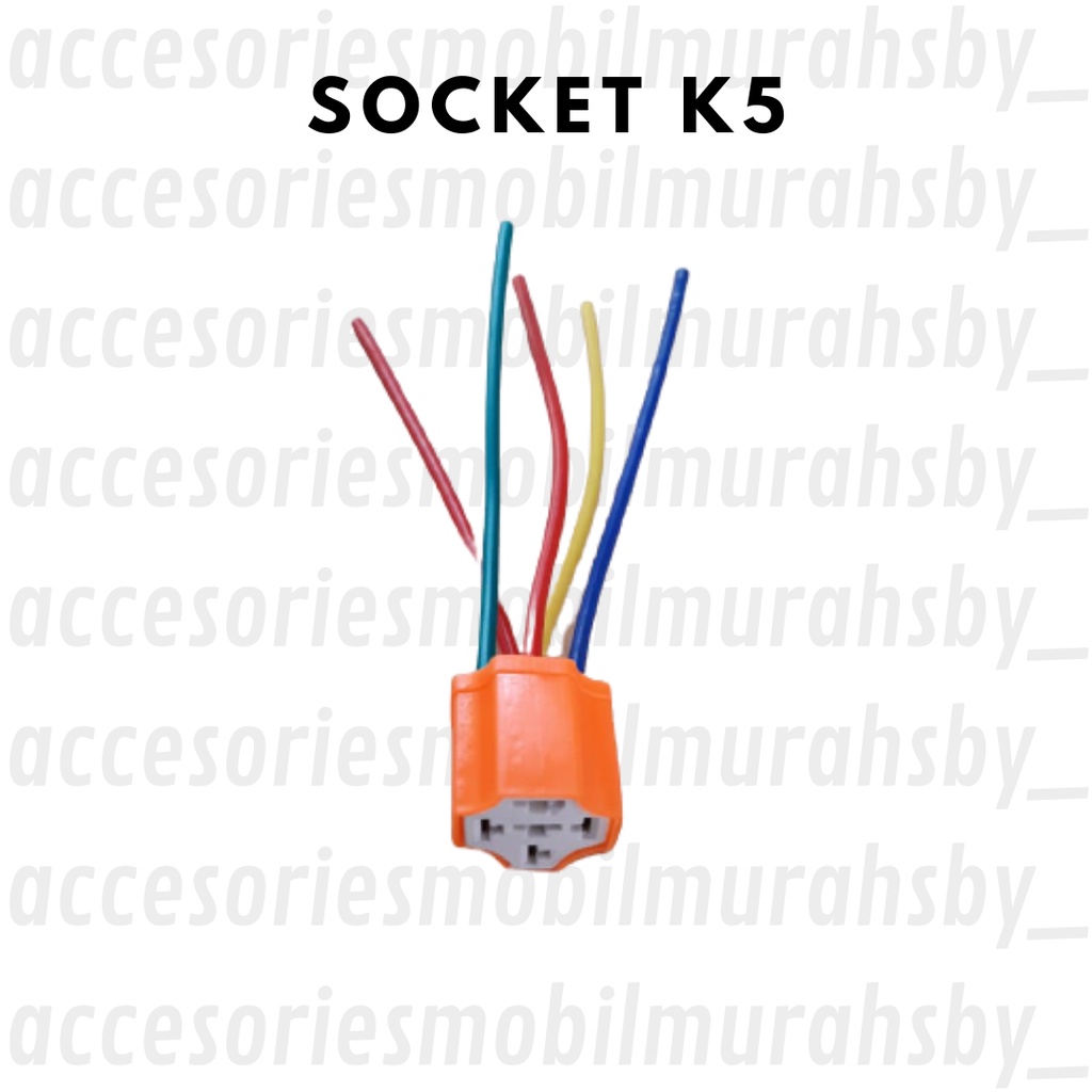 SOCKET CABLE RELAY CERAMIC - SOKET RELAY KLAKSON &amp; LAMPU KAKI 5 KERAMIK