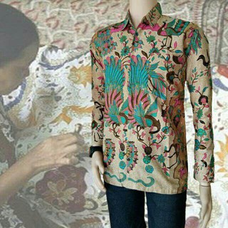  Batik  Cewek  Couple Motif Cendrawasih Size M L XL Dan 