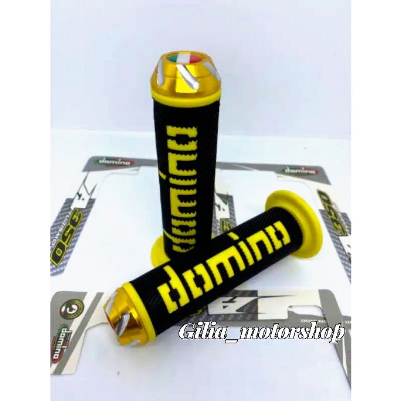 Handgrip Handfat Domino Jalu CNC Model Bulu Domino Jalu Handfat Domino Bulu plus Jalu Stang Cnc Universal Motor