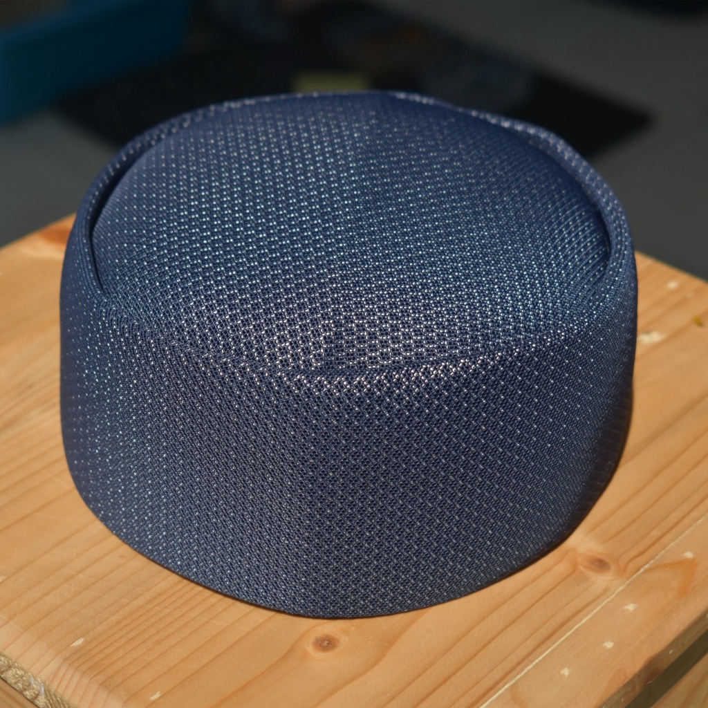 Peci kopiah talibann lipat biru dongker bintik harga terjangkau kualitas bagus aneka warna motif