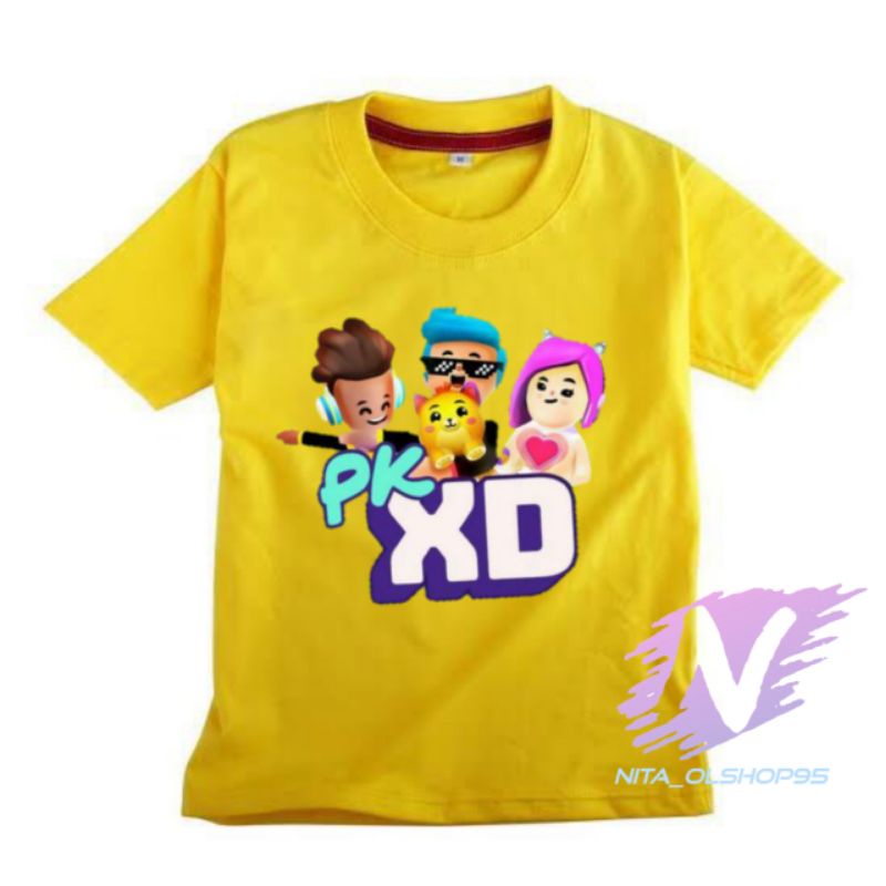 kaos PK xd game terpopuler baju kaos anak PK xd mobile