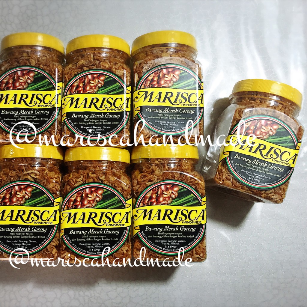 

Bawang Merah Goreng Marisca Handmade toples Small 100gr