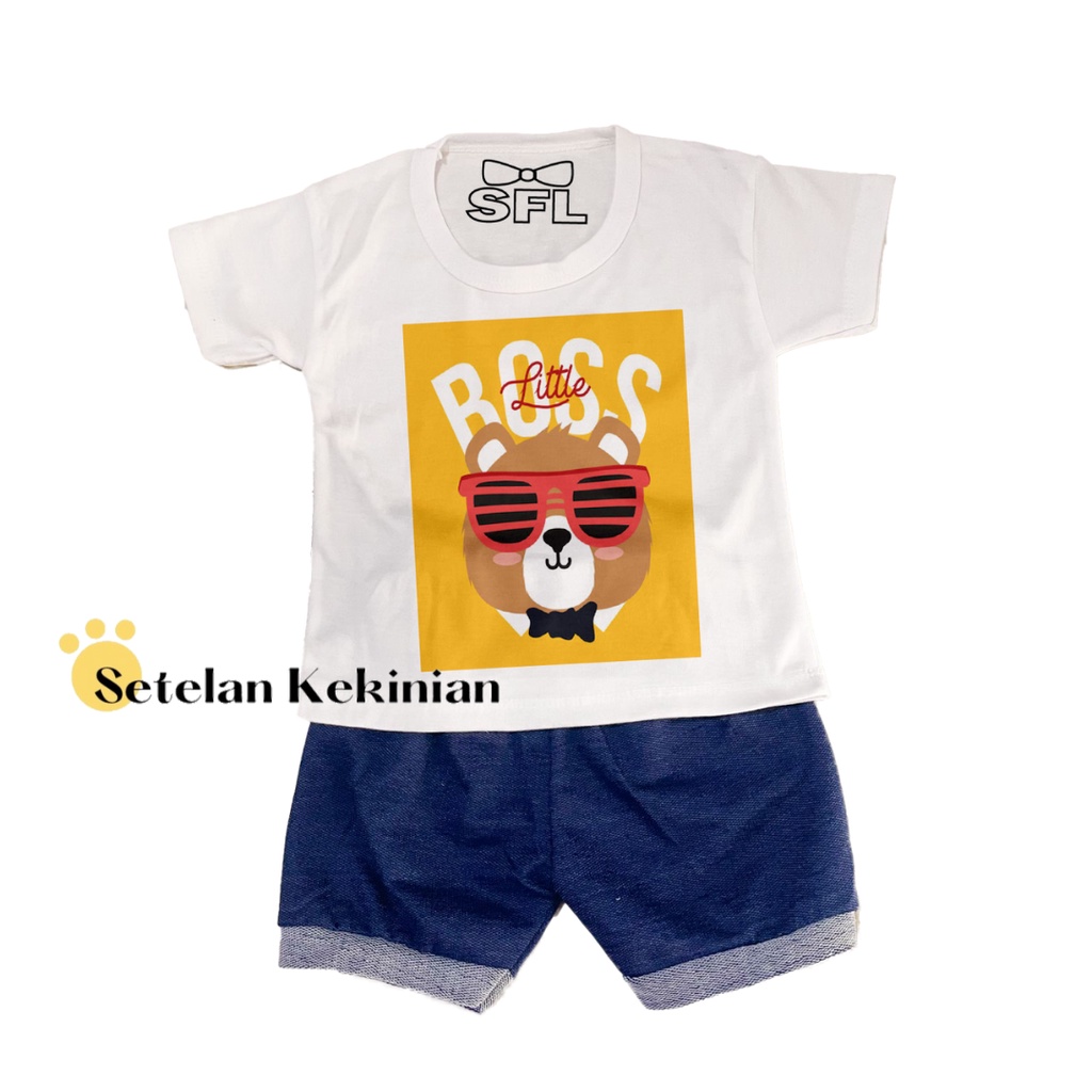 [KACAMATA] Set baby Boy 0-12bulan Animal Kacamata Lucu Keren Setelan Anak Laki Laki Kado Akikah Newborn Set