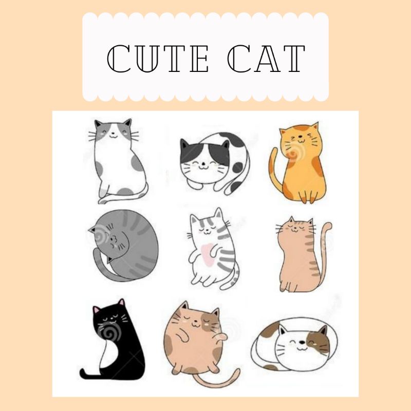 

STICKER CUTE CAT | STICKER AESTHETIC | STICKER TUMBLR | STICKER MURAH