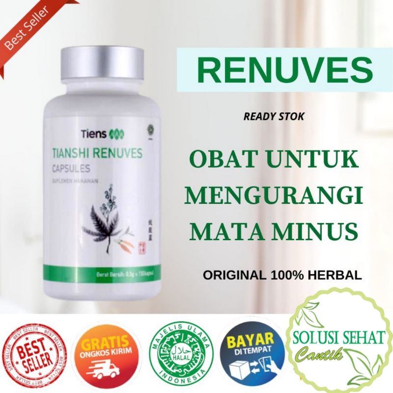 Renuves Tiens / Supplement Mata Minus & Silinder / Antioksidan Alami / Kemasan Ecer