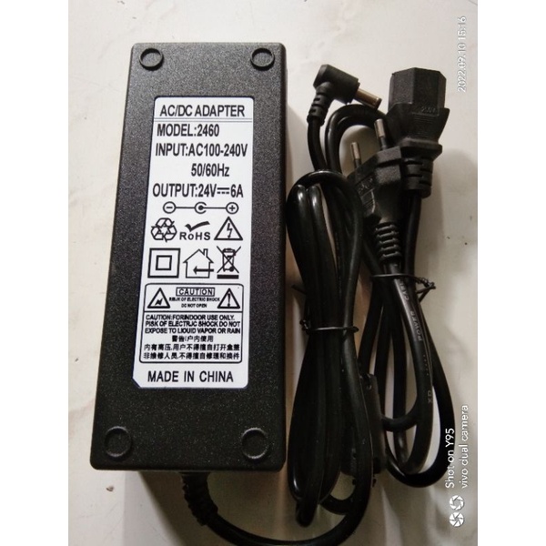 Adaptor DC 24V 6A input AC 100-240V made in china