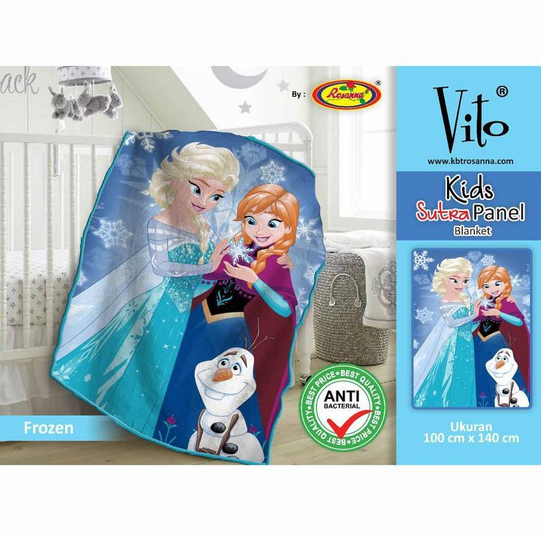 Selimut Rosanna Vito Kids Sutra Panel 100x140 Frozen