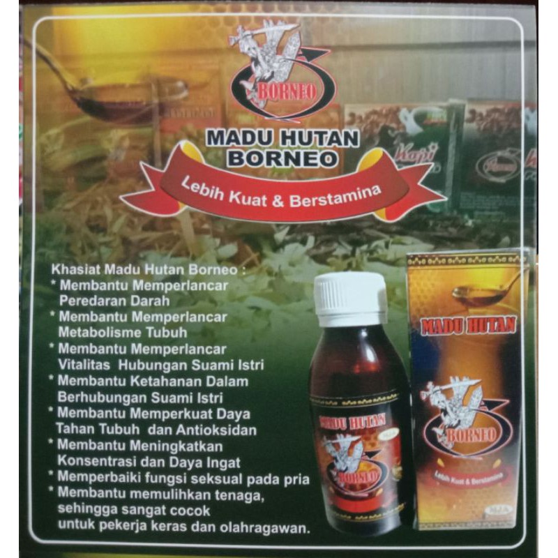 Madu Hutan Xtra Jantan Asli borneo
