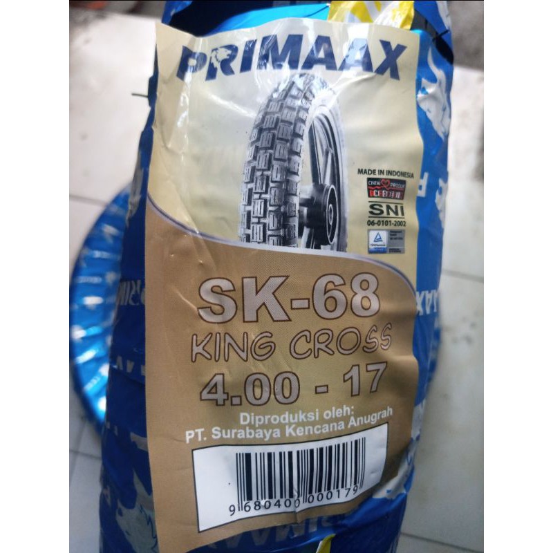 Ban Motor trail Primaax 400-17 SK68 atau SK21 primax king cross SK 68 atau SK 21 classic diamond