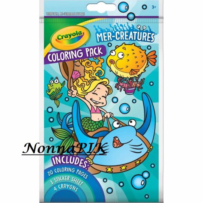 

Bergaransi Crayola Coloring Pack - Mer-Creatures Murah