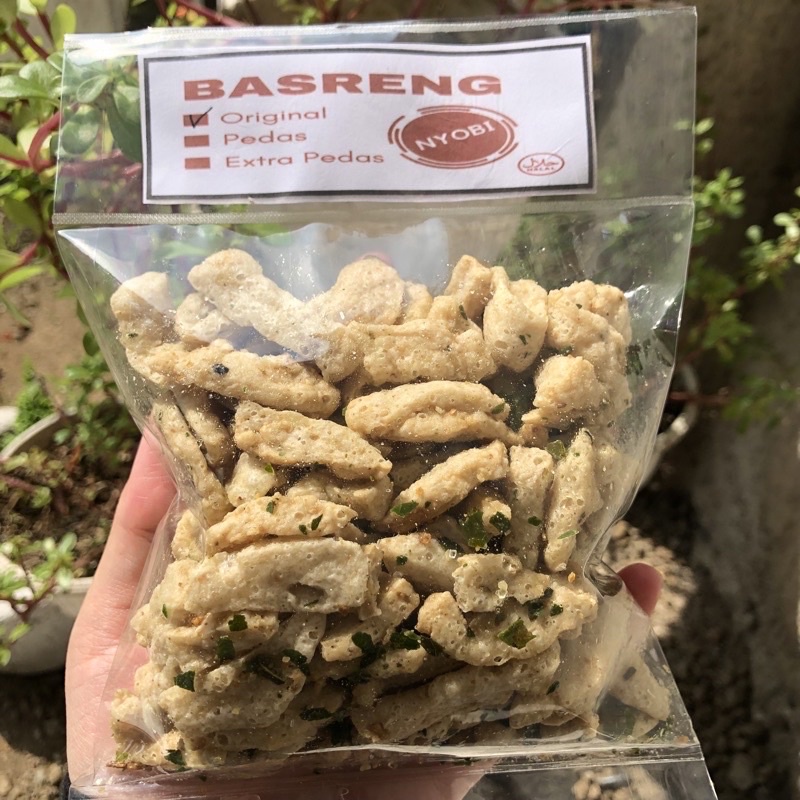 Basreng pedas &amp; original daun jeruk khas tasikmalaya