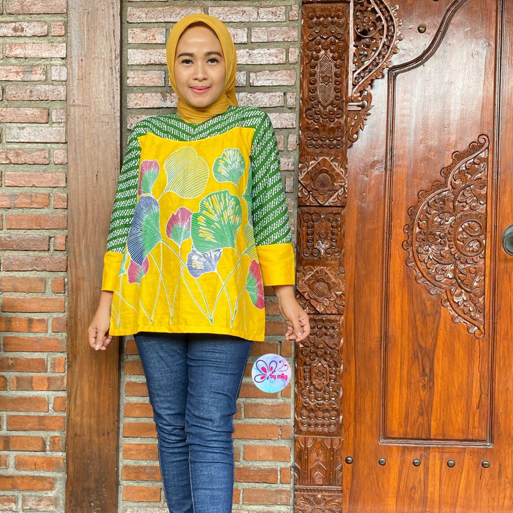 Blus Batik Lembayung Kuning