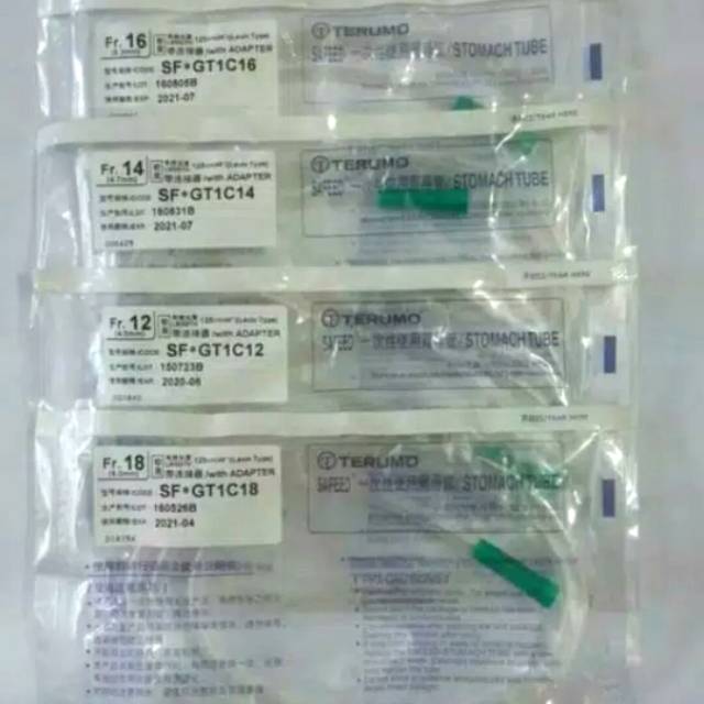 Selang NGT NO. 12 14 16 18 TERUMO
