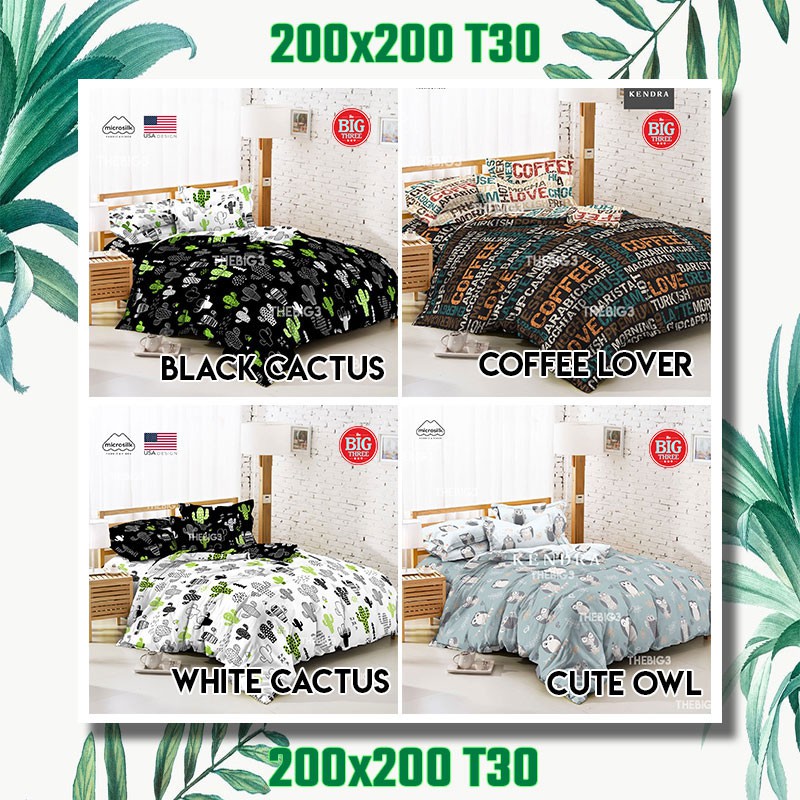 Sprei KENDRA Tinggi 30 cm 200x200 motif Amaris Blue Morroco Hedwig London Majesty Foresville Provence Provence Honeycomb Cat Lover Viggo  - Super King 200 T30 SP