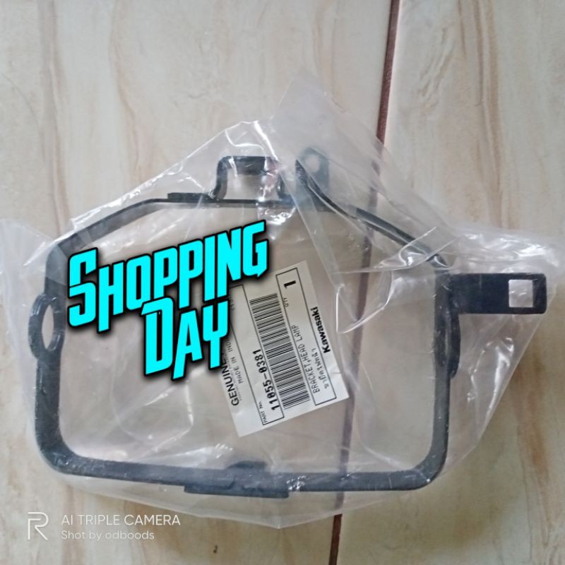 breket bracket dudukan headlamp reflektor klx 250 ORIGINAL