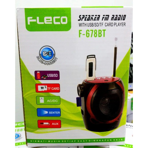 Speaker Fleco Radio Bluetooth F-678BT