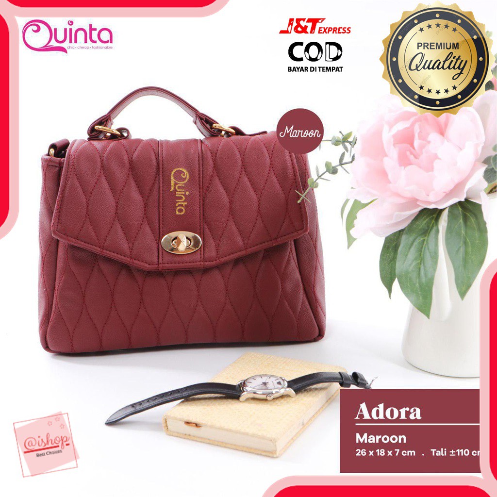 QUINTA - ADORA TAS KERJA SELEMPANG SLING BAG WANITA TAS PESTA
