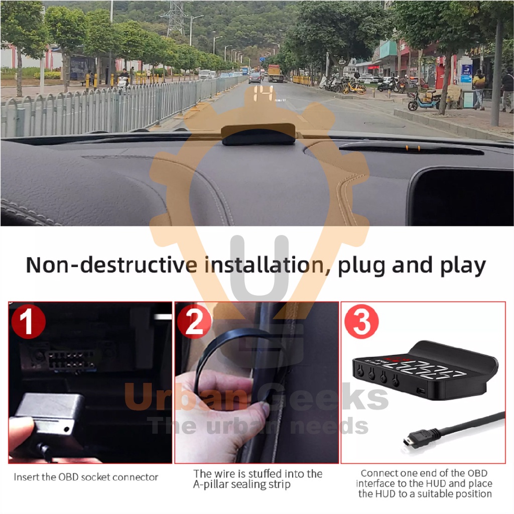 HUD M3 Head Up Display Obd 2 With Over Speed Alarm System