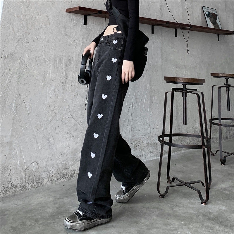 Celana Panjang  Kulot Jeans Boyfriend Jeans Korea Jeans Celana Jeans Impor