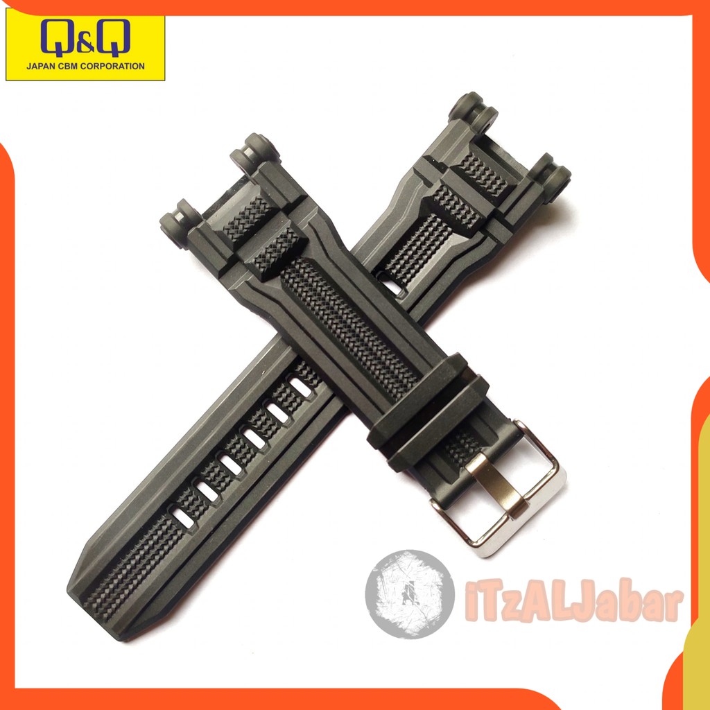 Tali jam tangan Q&amp;Q M161 Rubber strap Tali jam QQ M 161