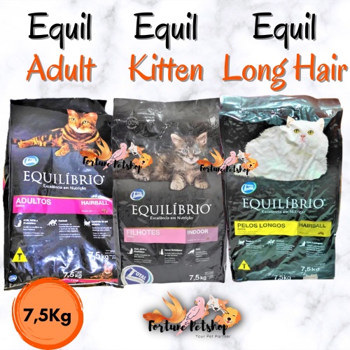 KHUSUS EKSPEDISI - Equil kitten 7,5Kg - Equil Adult 7,5Kg / Equil Long Hair 7,5Kg Equilibrio 7.5Kg F