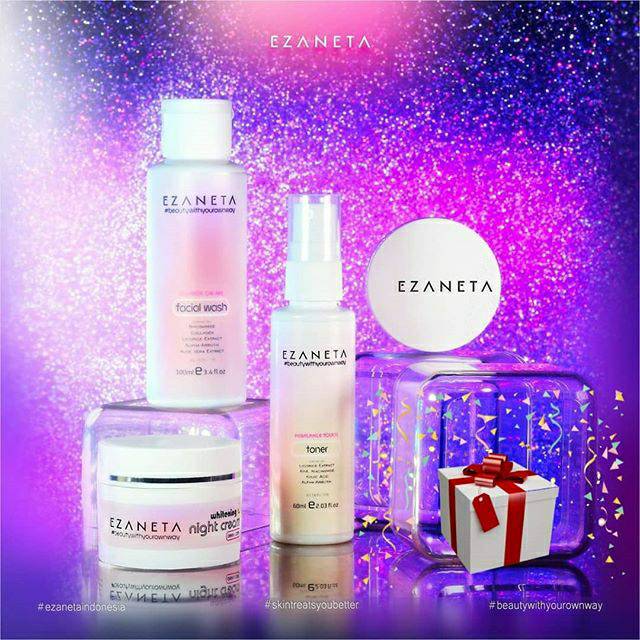 (PEMBELIAN 3 PAKET FREE SERUM) SLINCARE PEMUTIH/SKINCARE EZANETA/SKINCARE AMAN & BPOM