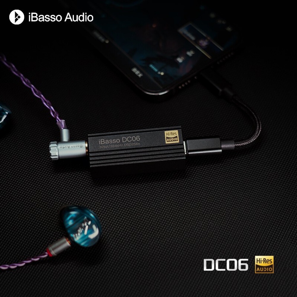 Ibasso Audio DC06 MQA Decoder Headphone Amp-Dual DAC / Hifi DSD256X 384kHz / 32bit Dengan Output 3.5 / 4.4mm ES92219C